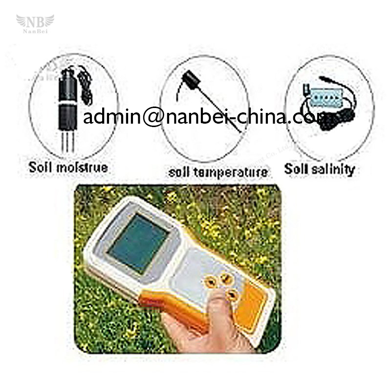 Medidor de Temperatura/Umidade e Salinidade do Solo