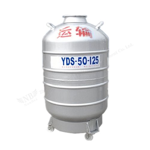 YDS-50B-125 50L Contenedores biológicos de nitrógeno líquido de gran diámetro