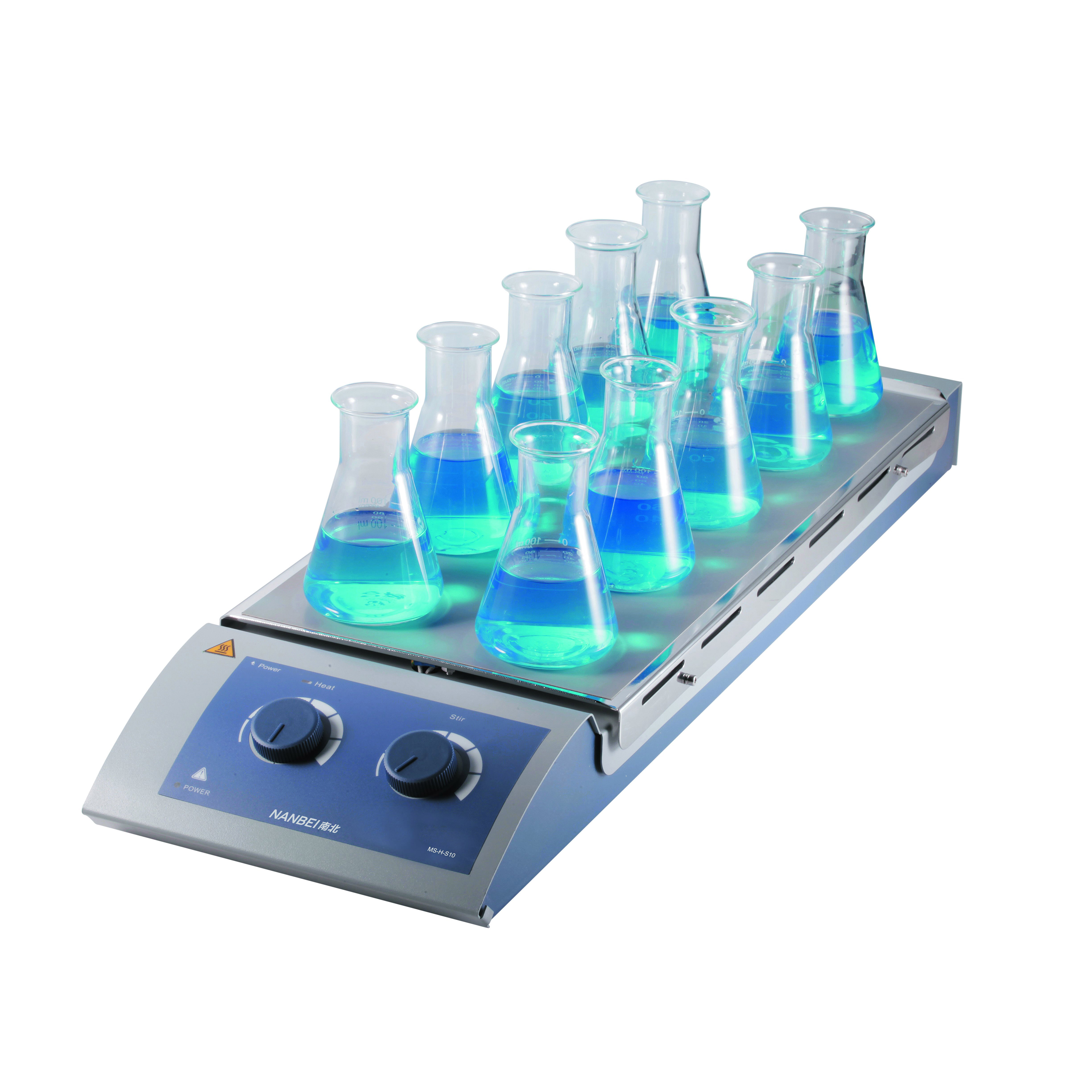 10 channel heated magnetic stirrer NB-H-S10