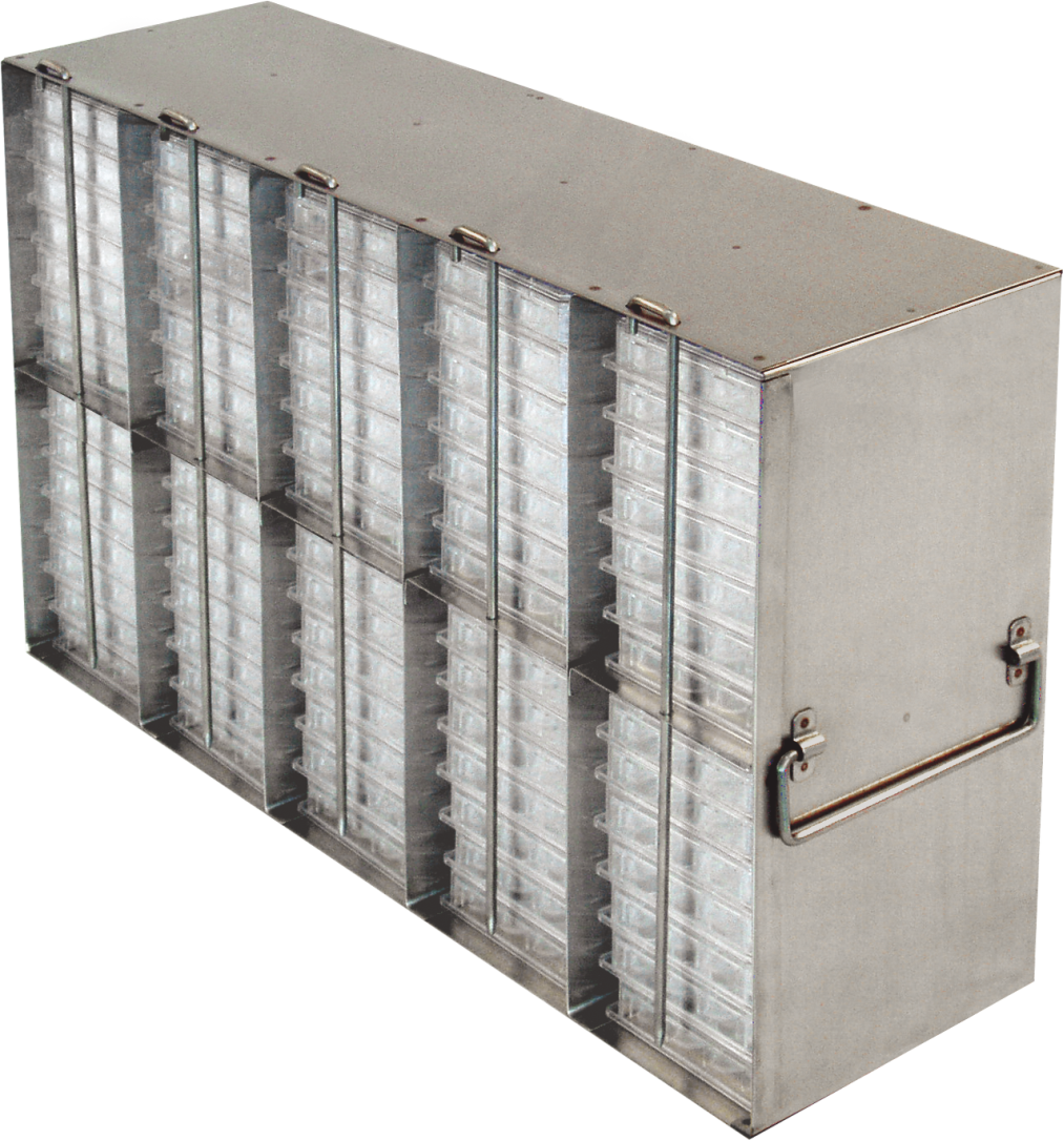 Gradillas de congelador vertical para placas de microtitulación de 96 y 384 pocillos