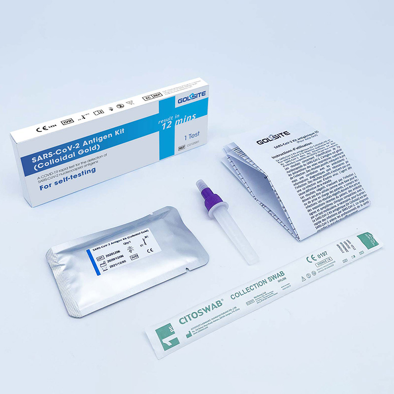 Kit de antígeno SARS-CoV-2 de autoteste em casa