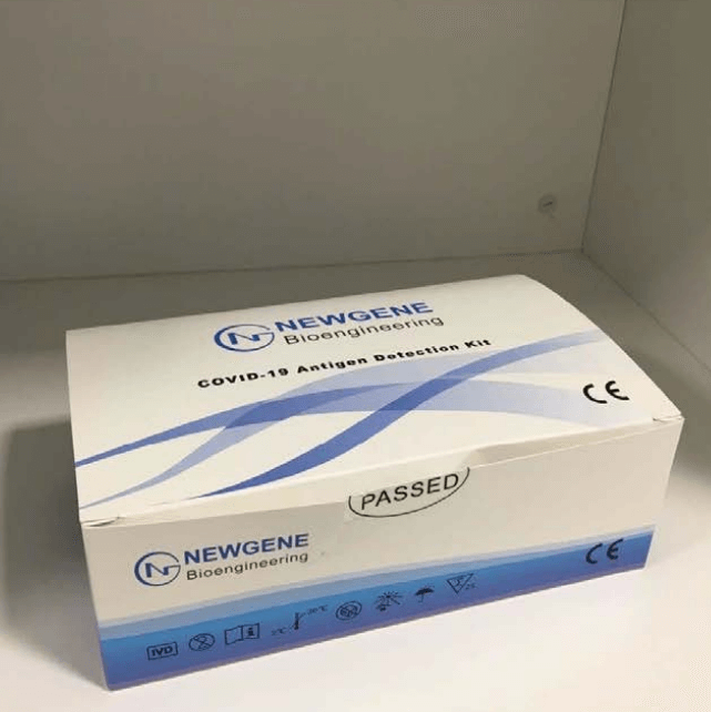 Kit de detecção antiaen de autoteste COVID-19 - zaragatoa nasal